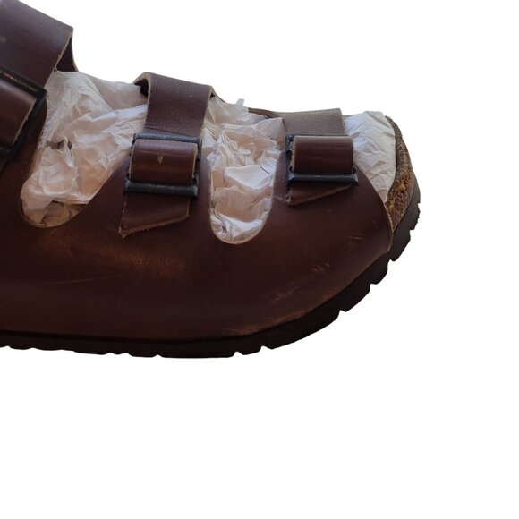 Birkenstock Ankle Strap Brown Sandals Size 35 - Picture 7 of 14